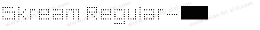 Skream Regular字体转换